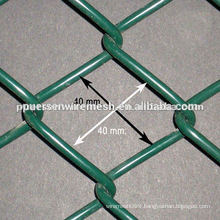 Galvanized and PVC chain link fence